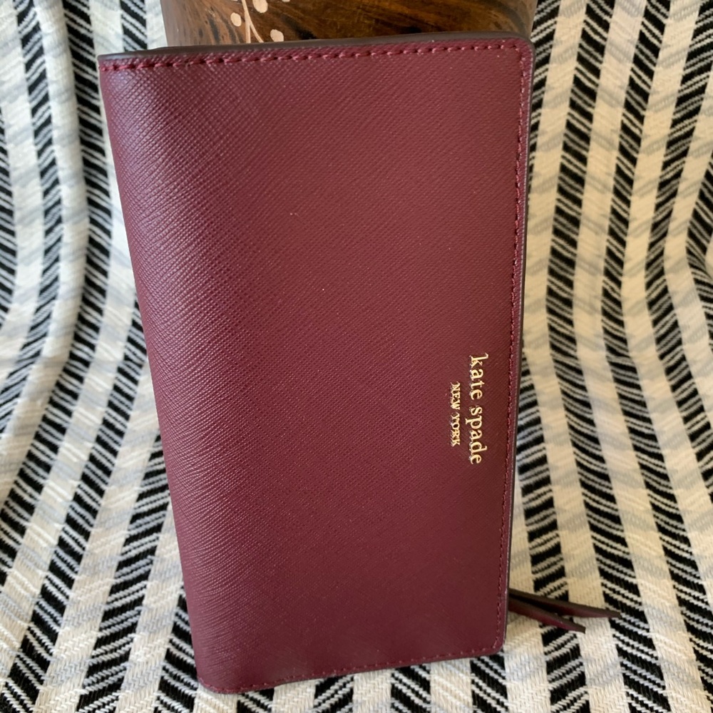 New Kate spade Cameron bifold wallet cherrywood - Picture 7 of 7